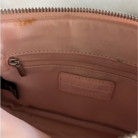 LIKE DREAMS Croc Embossed with Sliver Chain Shoulder Strap - Picture 5 of 5